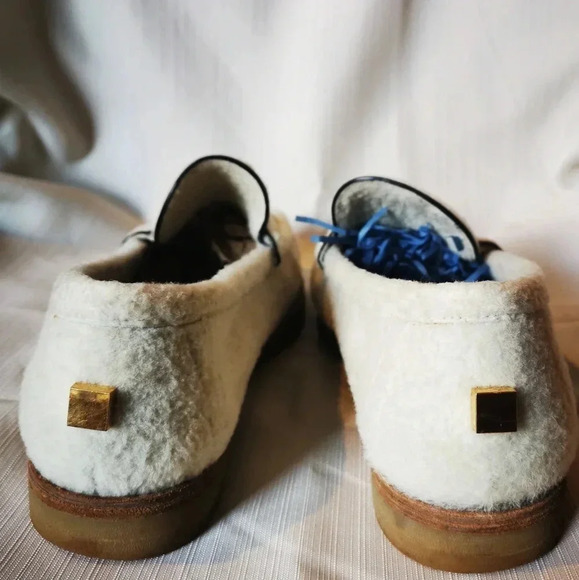 Stuart Weitzman Bromley Loafers Genuine Shearling size 9M - Picture 4 of 7